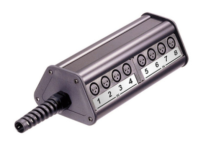 REAN NSB2B-12/4 - stage box 12/4-es, fix kábel bevezetéssel, 12XLRF/4XLRM