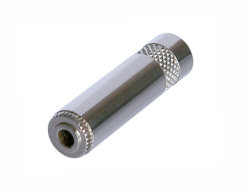 REAN NYS240L - 3,5 mm stereo, cable female connector - with metal housing, 6 mm diameter for cable