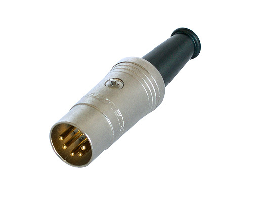 REAN NYS322G - DIN plug 5-pin, with metal housing, with gold-plated contact