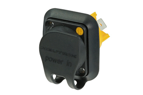 Neutrik SCNAC-MPX - dust cap sapka a panel-mount powerCON TRUE1 male aljzathoz