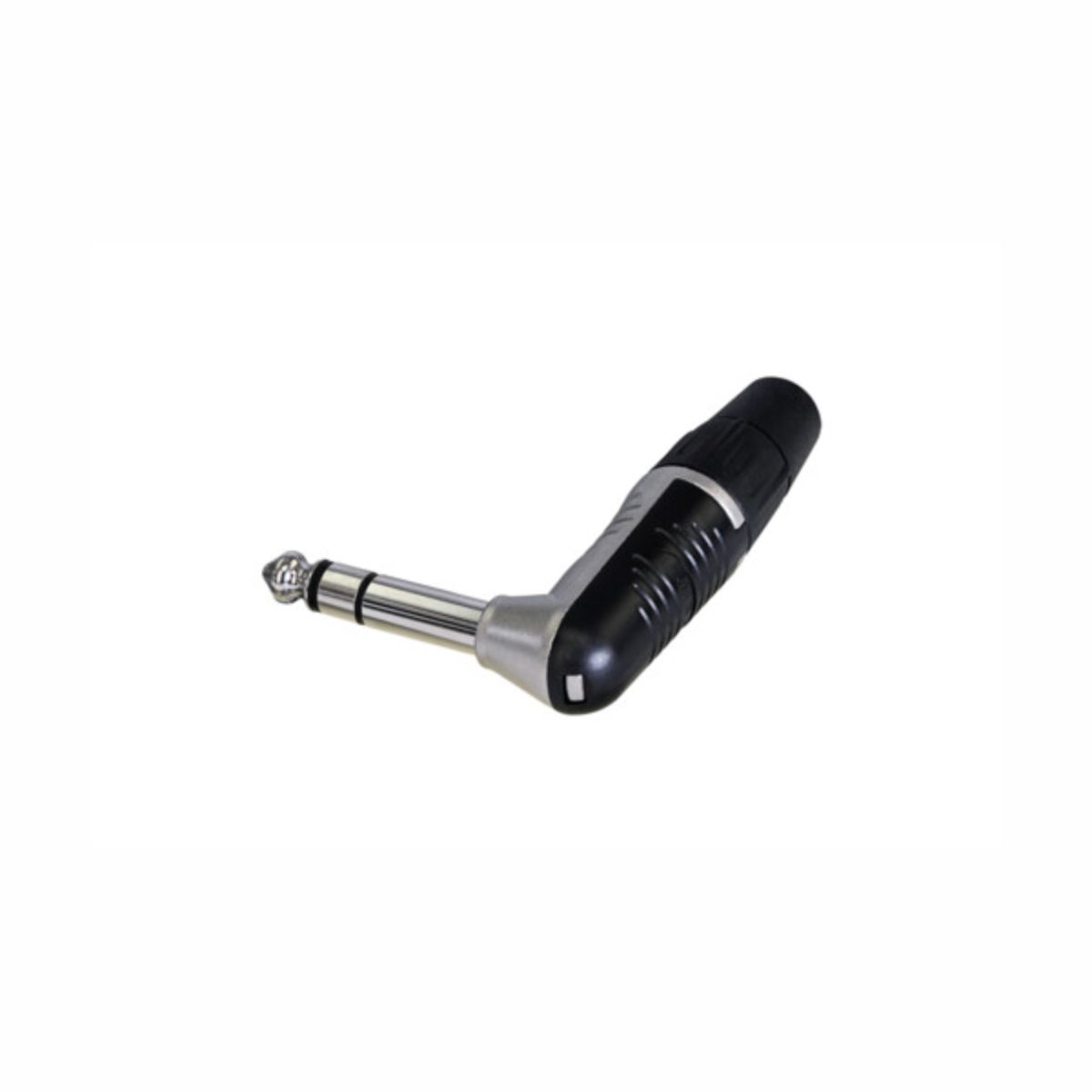 REAN RP3RC - 6,35 mm stereo jack plug, right-angle alakú nikkel housing