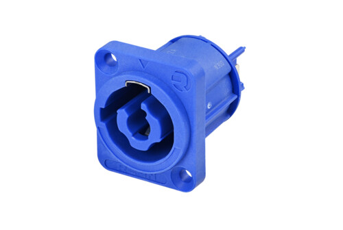 REAN RRAC3I-G-000-0 - power csatlakozó - D házas hálózati bemenet (kék), 250VAC/20A, ömlesztett