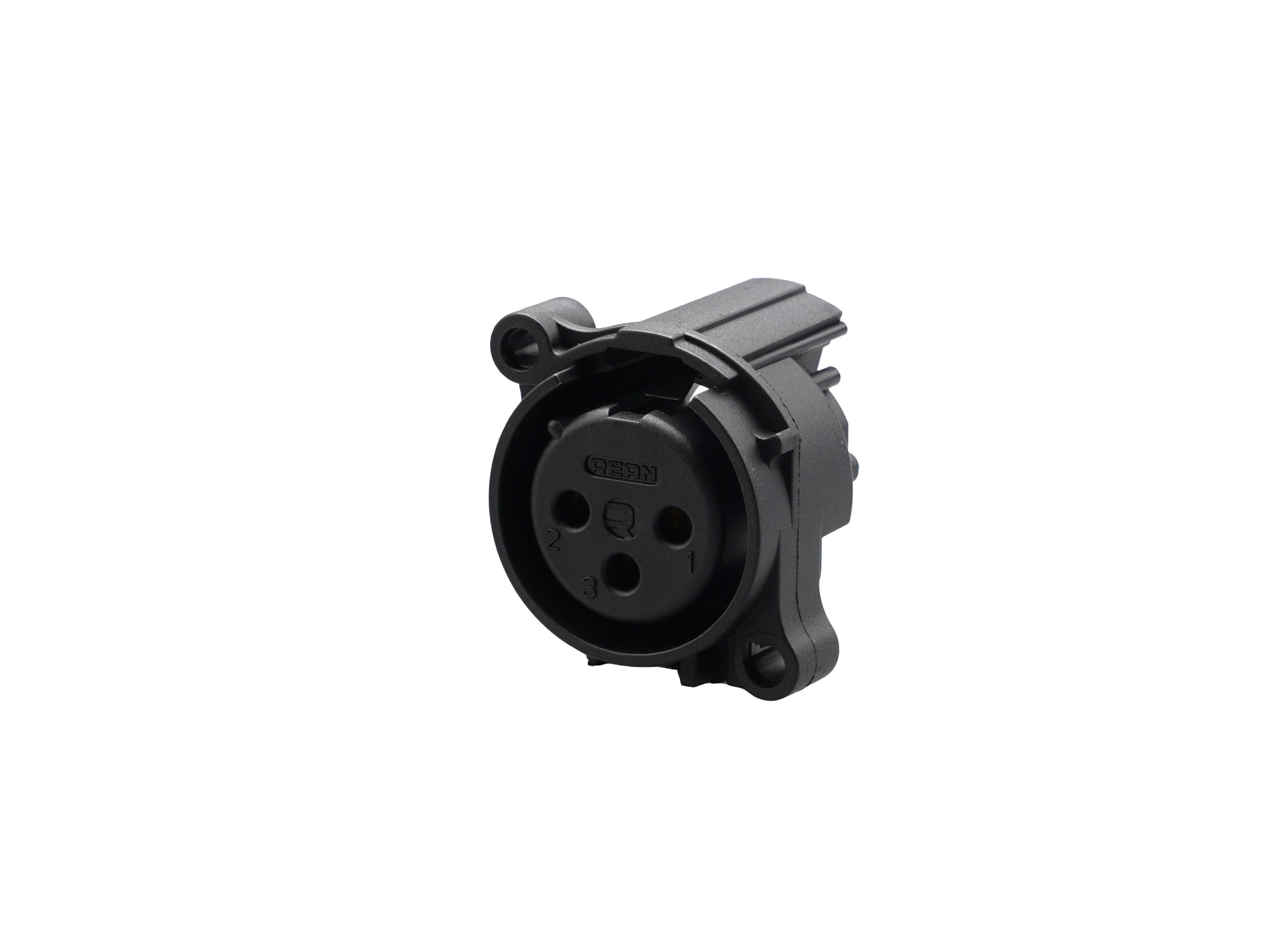 REAN RRX3F-AA-001 - 3-pin XLR socket vízszintes, GND+housing contact without, retesz without A housing