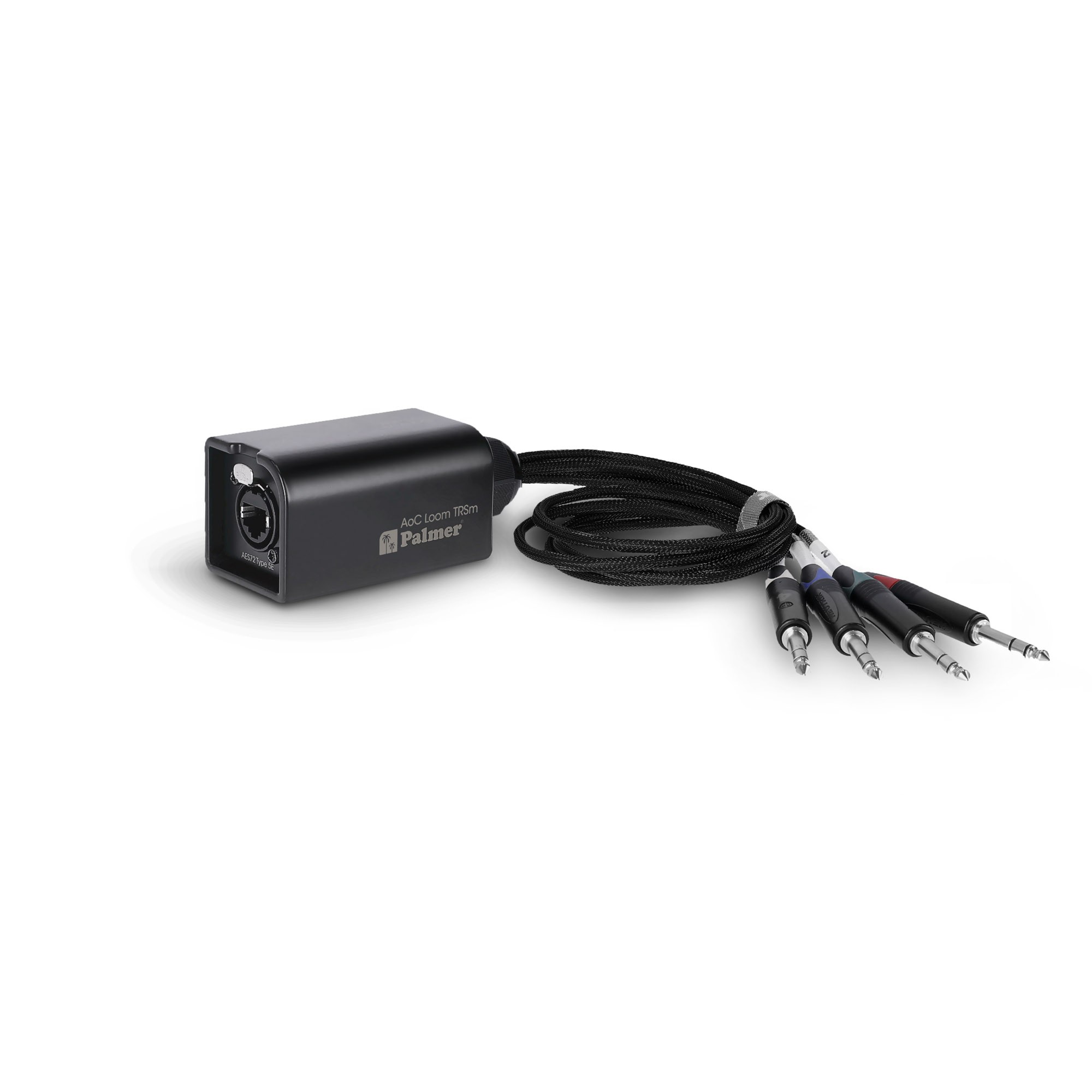 Palmer AoC Loom TRS M - 4-channel multicore cable adapter, etherCON – 4 x 6,3 mm TRS jack connector