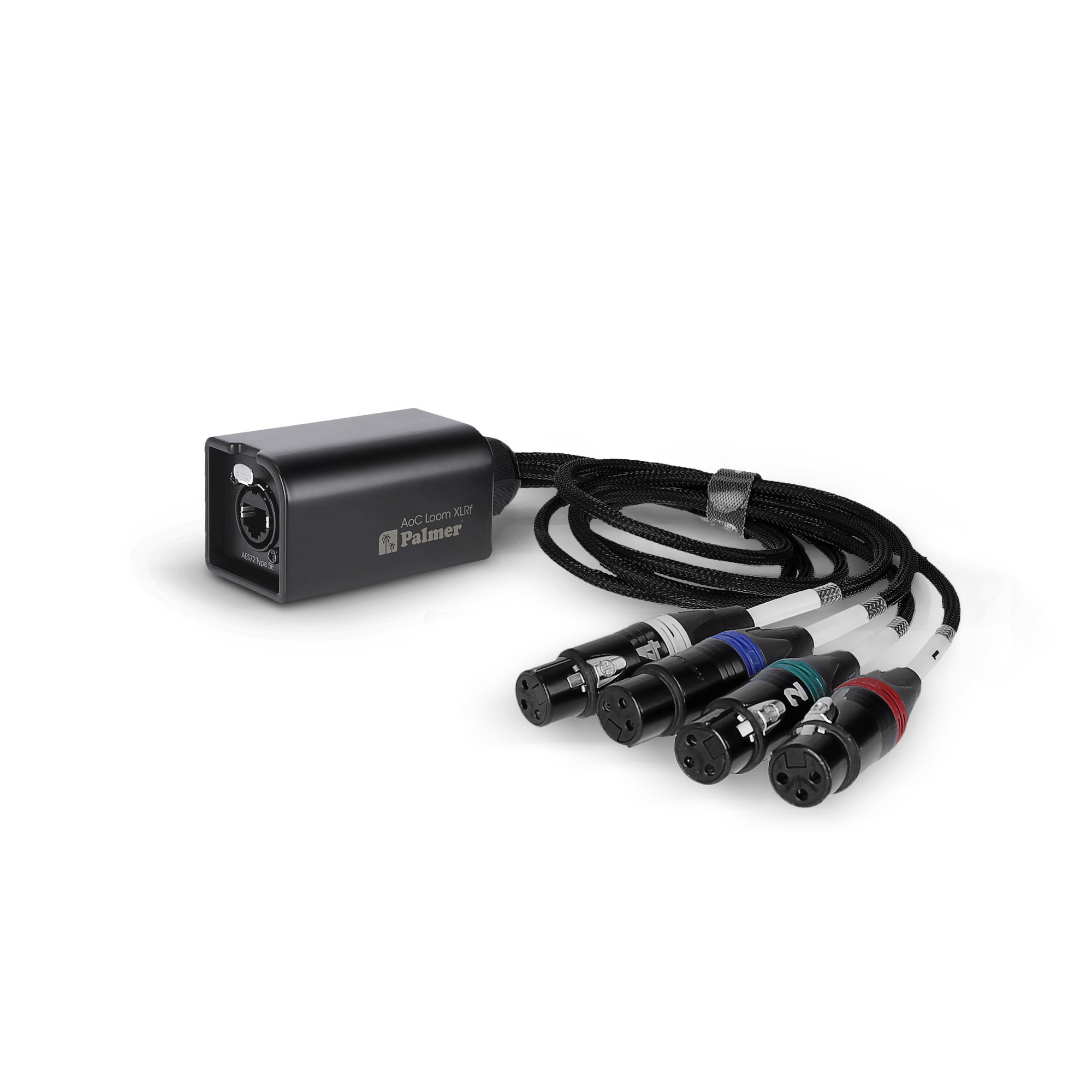 Palmer AoC Loom XLR F - 4-channel multicore cable adapter, etherCON – 4 x XLR3 female connector