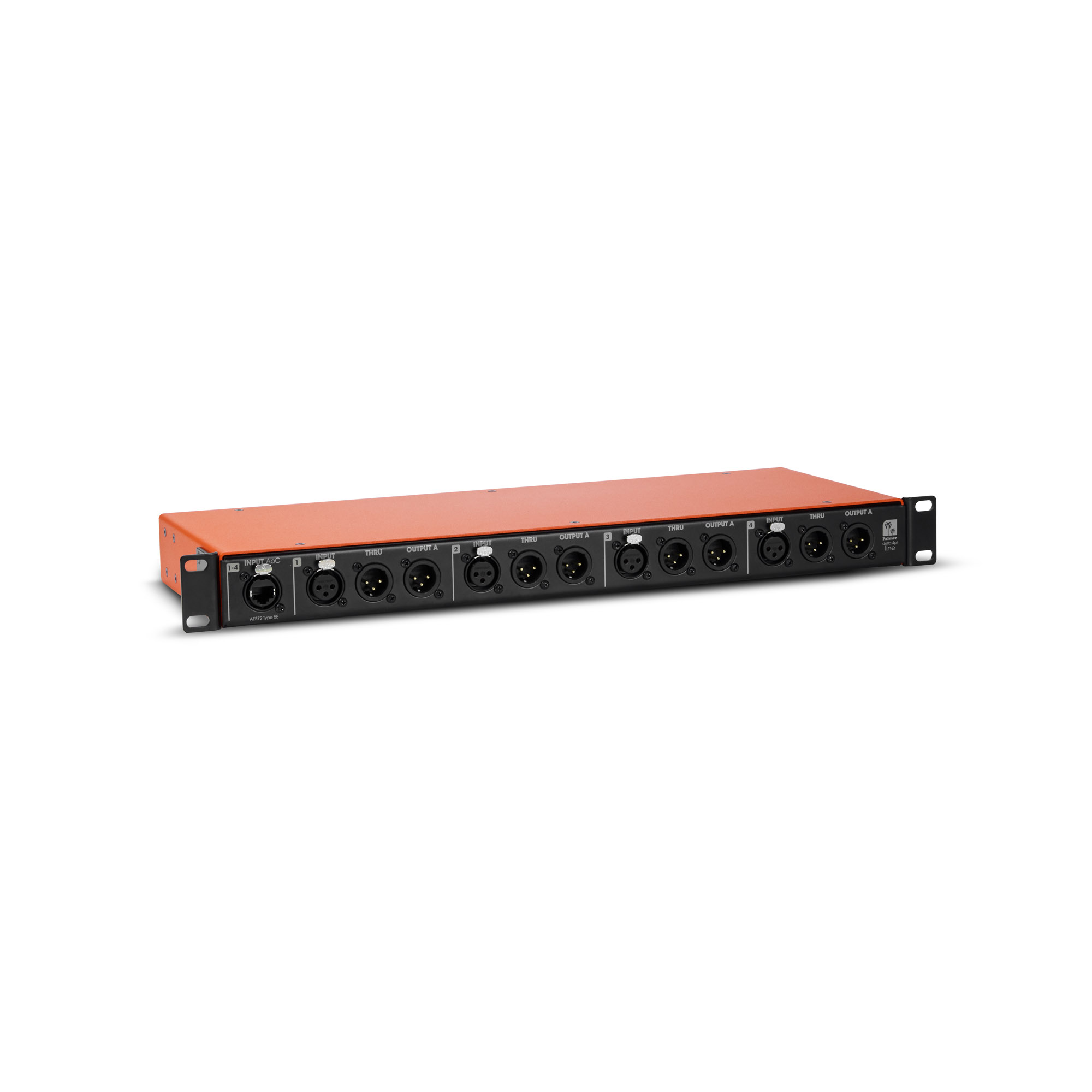 Palmer DELTA 4PL - splitter (splitter) vonalszintű jelekhez, passive, 4-channel, audio-over Cat funkcióval