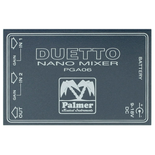 Palmer DUETTO - vonalkeverő, gitárhoz és vonaljelhez, kétcsatornás, „Duetto” - 3. kép
