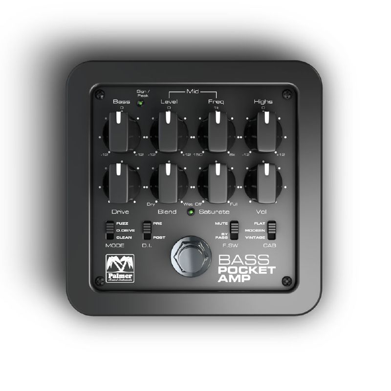 Palmer POCKET AMP BASS - zsebméretű basszusgitár előerősítő - 3. kép