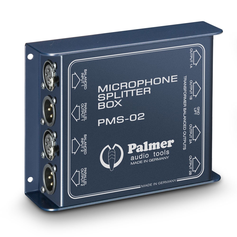 Palmer MS 02 - splitter (splitter) mikrofonszintű jelekhez, passive, 2-channel