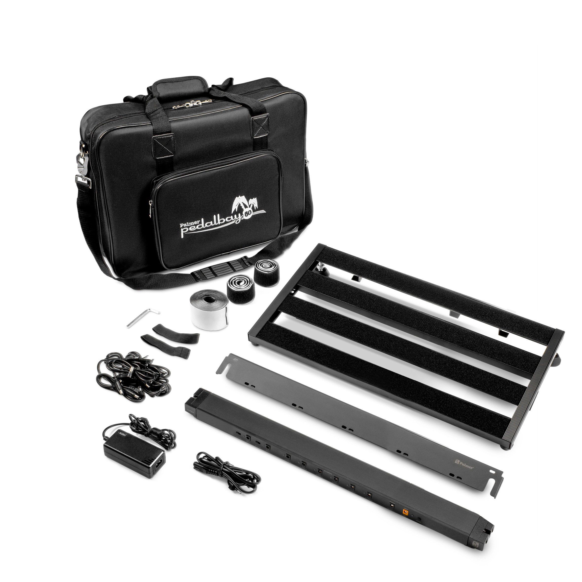 Palmer Pedalbay® 60 PB - pedalboard kit PWTPB60 tápegységgel and szállítótáskával, 60 x 30,5 cm