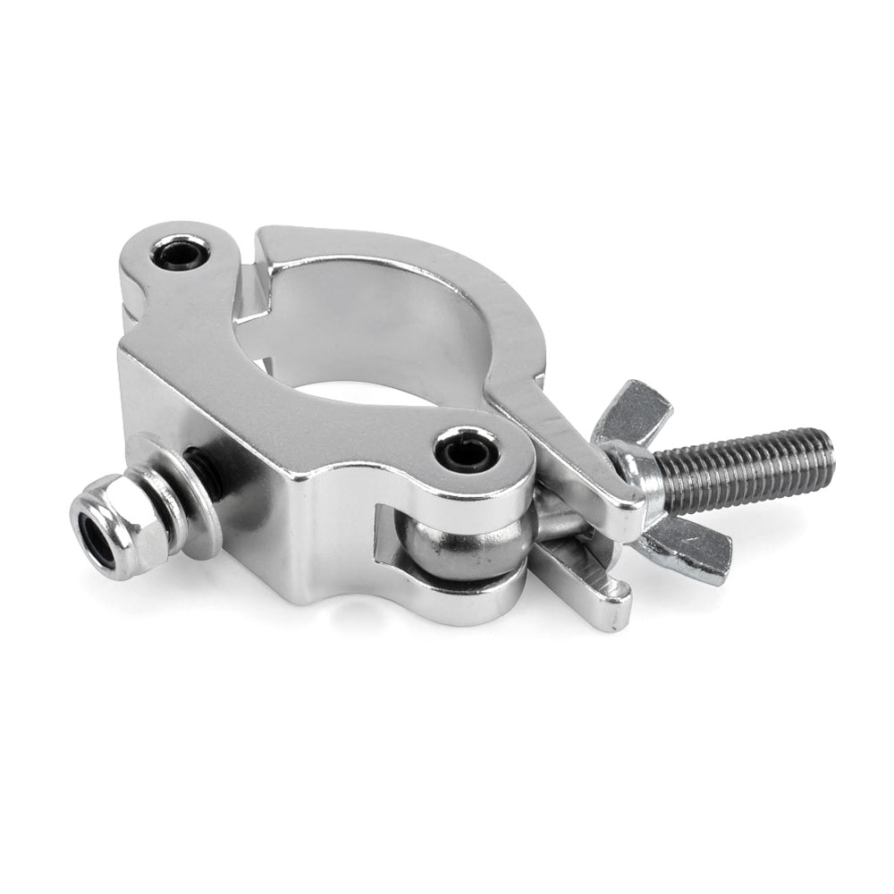 Riggatec 400200005 half coupler clamp - silver | load capacity 200kg - width 30mm | tube diameter 48-51mm