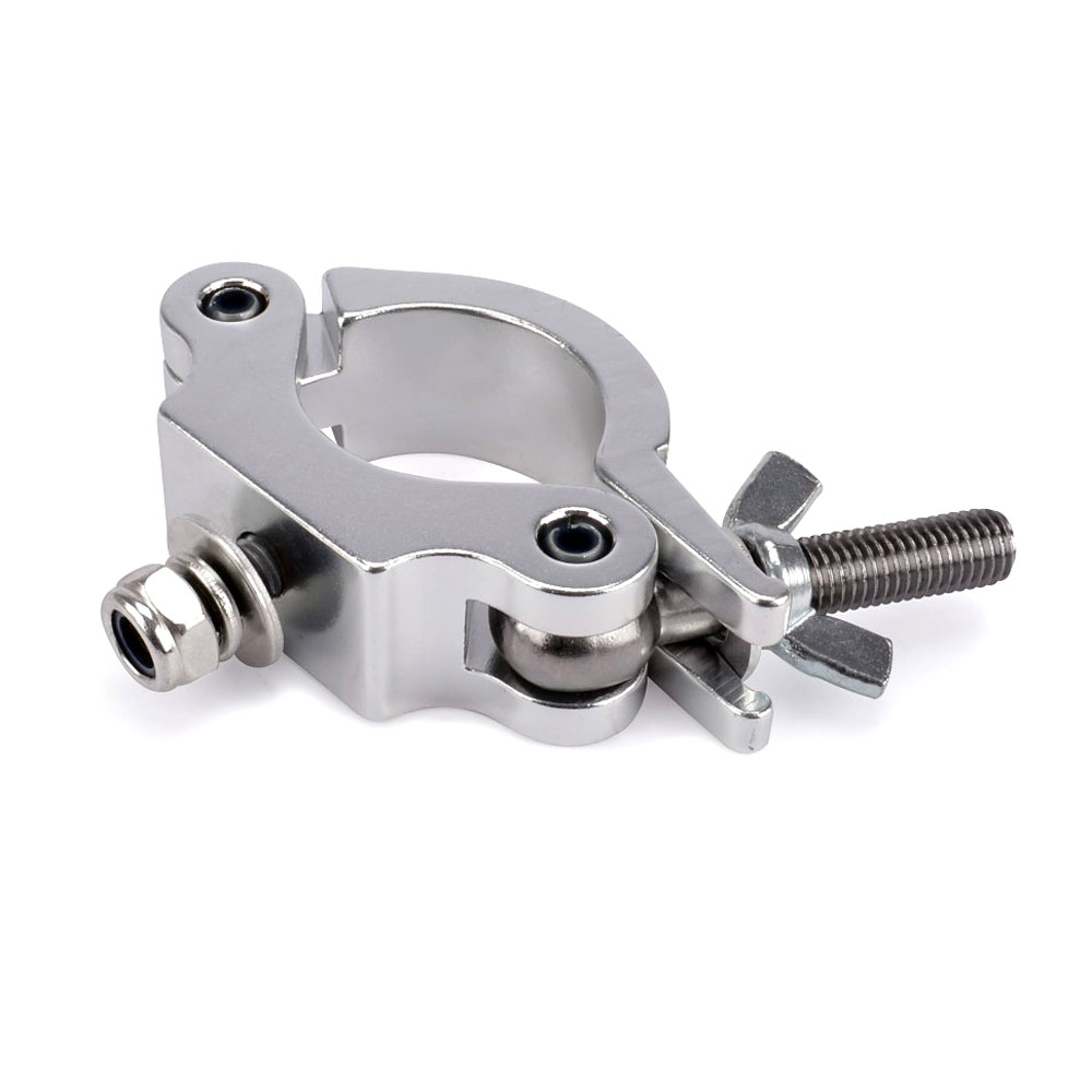 Riggatec 400200007 half coupler clamp - silver | rozsdamentes | load capacity 200kg - width 30mm | tube diameter 48-51mm