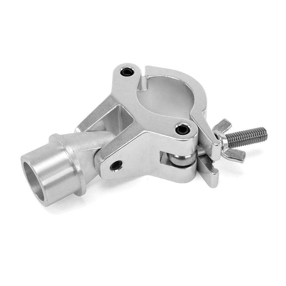 Riggatec 400200012 half coupler clamp stabilizátorhoz - silver | width 50mm | tube diameter 48-51mm