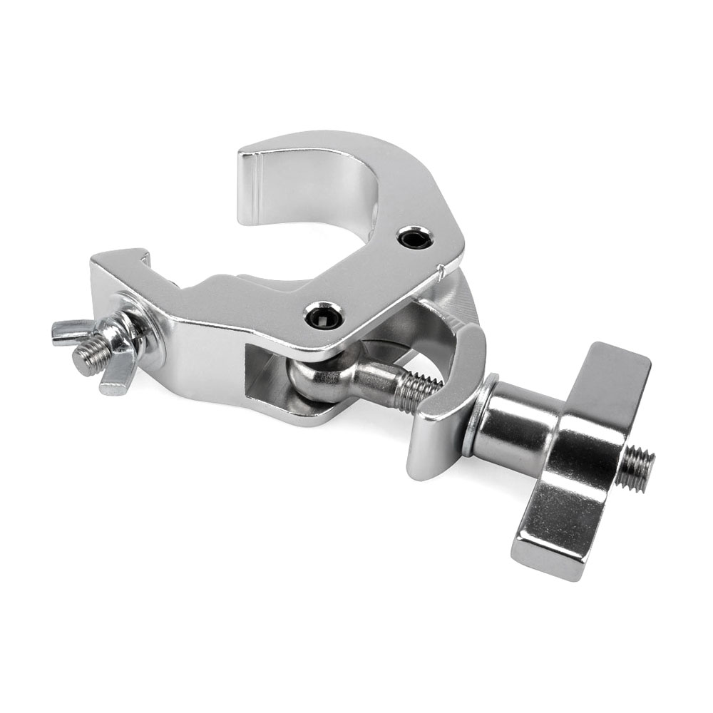Riggatec 400200032 önzáró lightweight hook / clamp - silver | load capacity 250kg - width 30mm | tube diameter 48-51mm