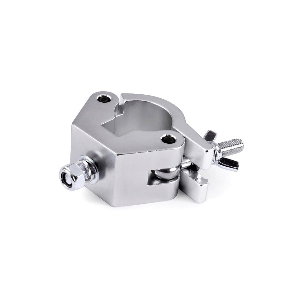 Riggatec 400200039 half coupler clamp - silver | wide | load capacity 750kg - width 50mm | tube diameter 48-51mm