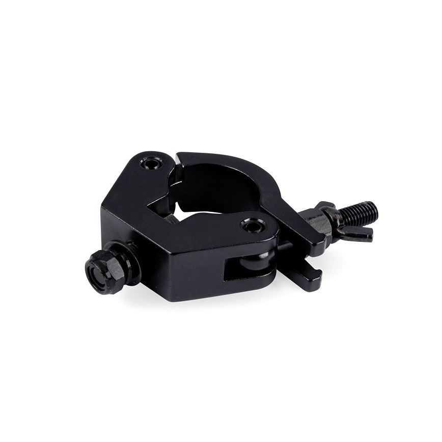 Riggatec 400200073 half coupler clamp - black | slim | load capacity 750kg - width 30mm | tube diameter 48-51mm