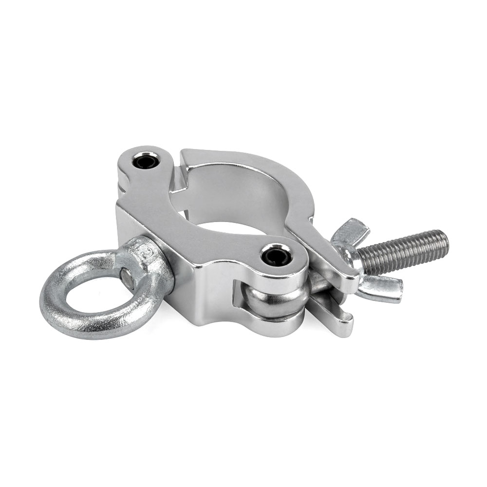 Riggatec 400200085 half coupler clamp - silver | szemescsavar | load capacity 170kg - width 30mm | tube diameter 48-51mm