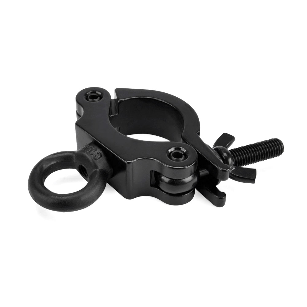 Riggatec 400200086 half coupler clamp - black | szemescsavar | load capacity 200kg - width 30mm | tube diameter 48-51mm