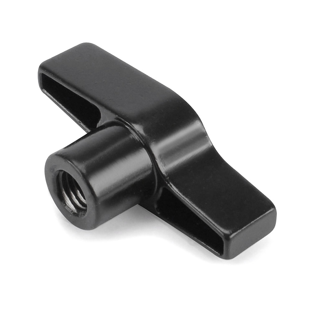 Riggatec 400200099 szárnyas female M12 - black | M12 internal menettel