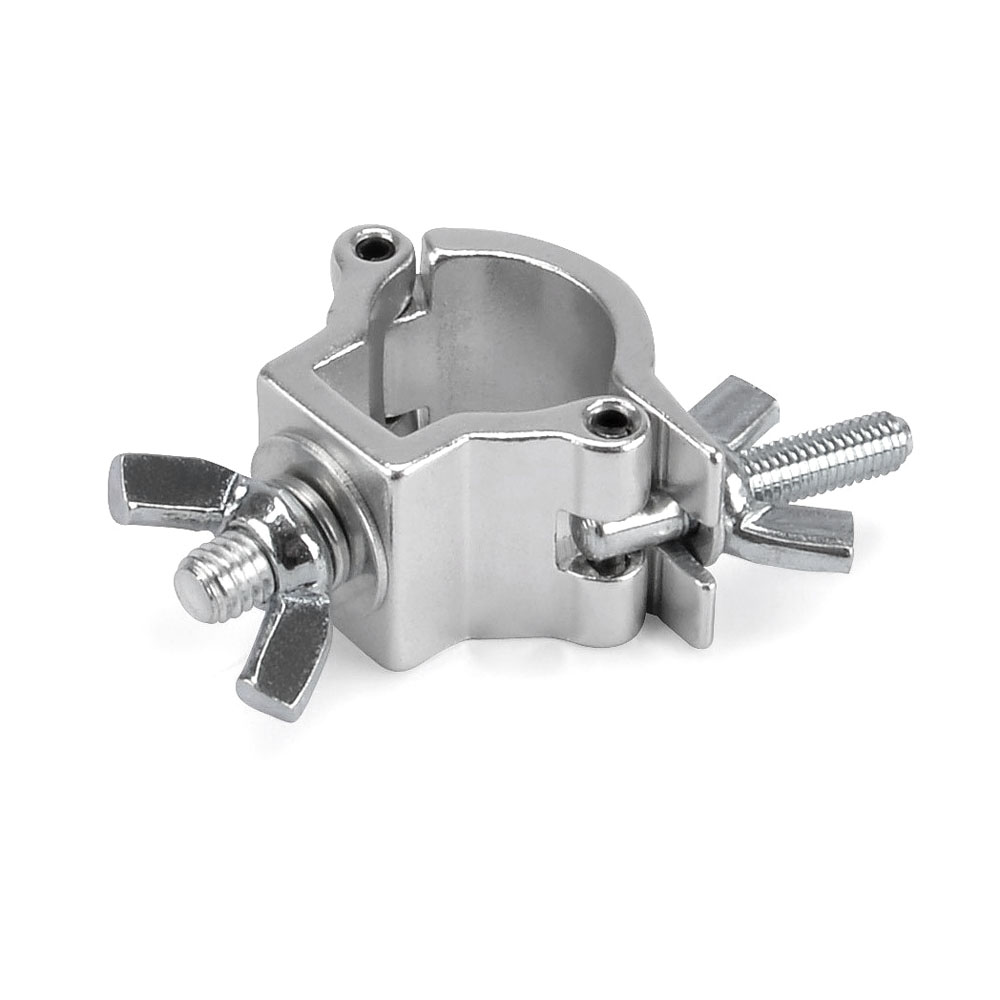 Riggatec 400200963 half coupler clamp - silver | load capacity 10kg - width 20mm | tube diameter 20mm