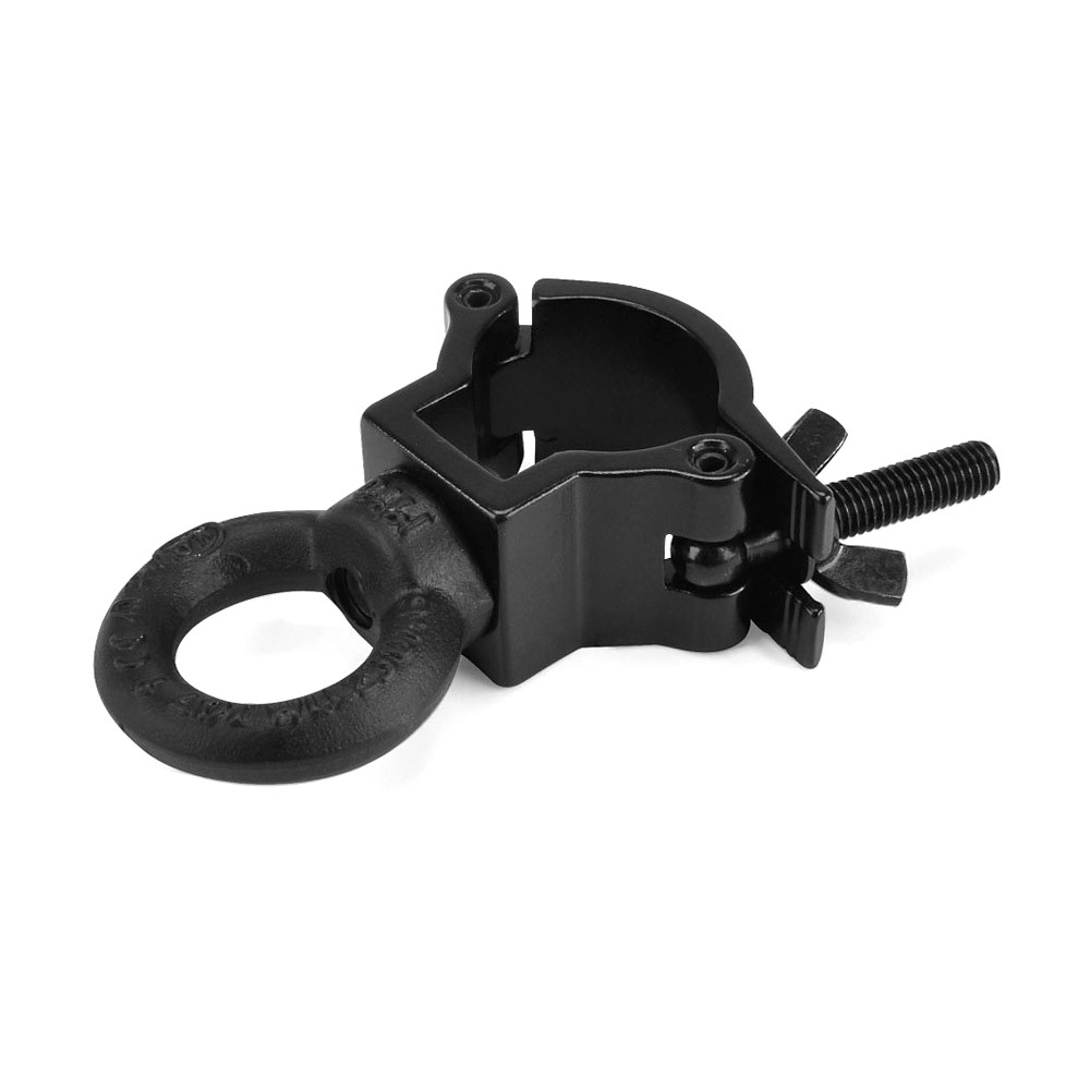 Riggatec 400200966 half coupler clamp - black | szemescsavar | load capacity 75kg - width 30mm | tube diameter 32-35mm