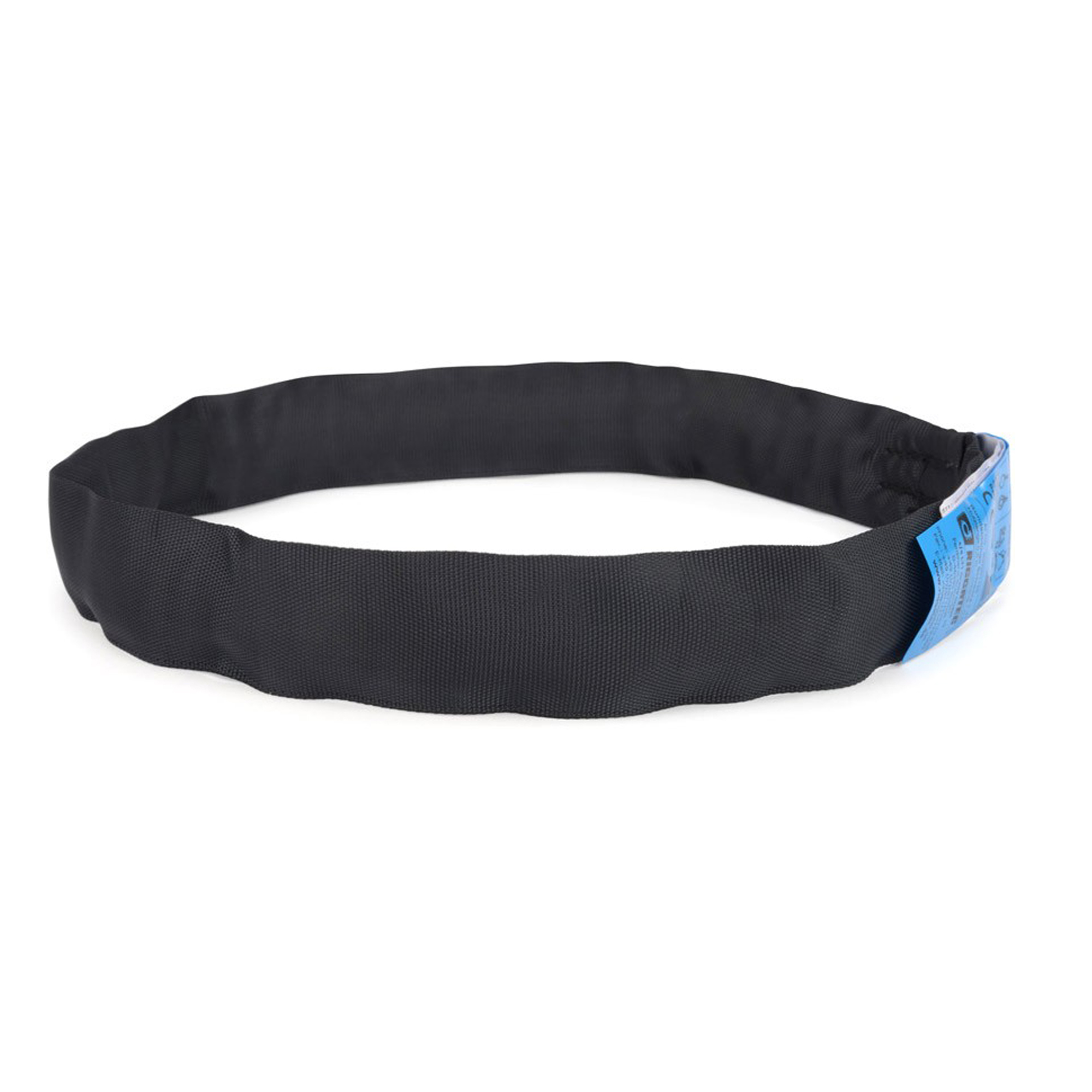 Riggatec 400201135 round sling 2m - poliészter háló | black - load capacity 1.1t | valós length 1m | kerület 2m