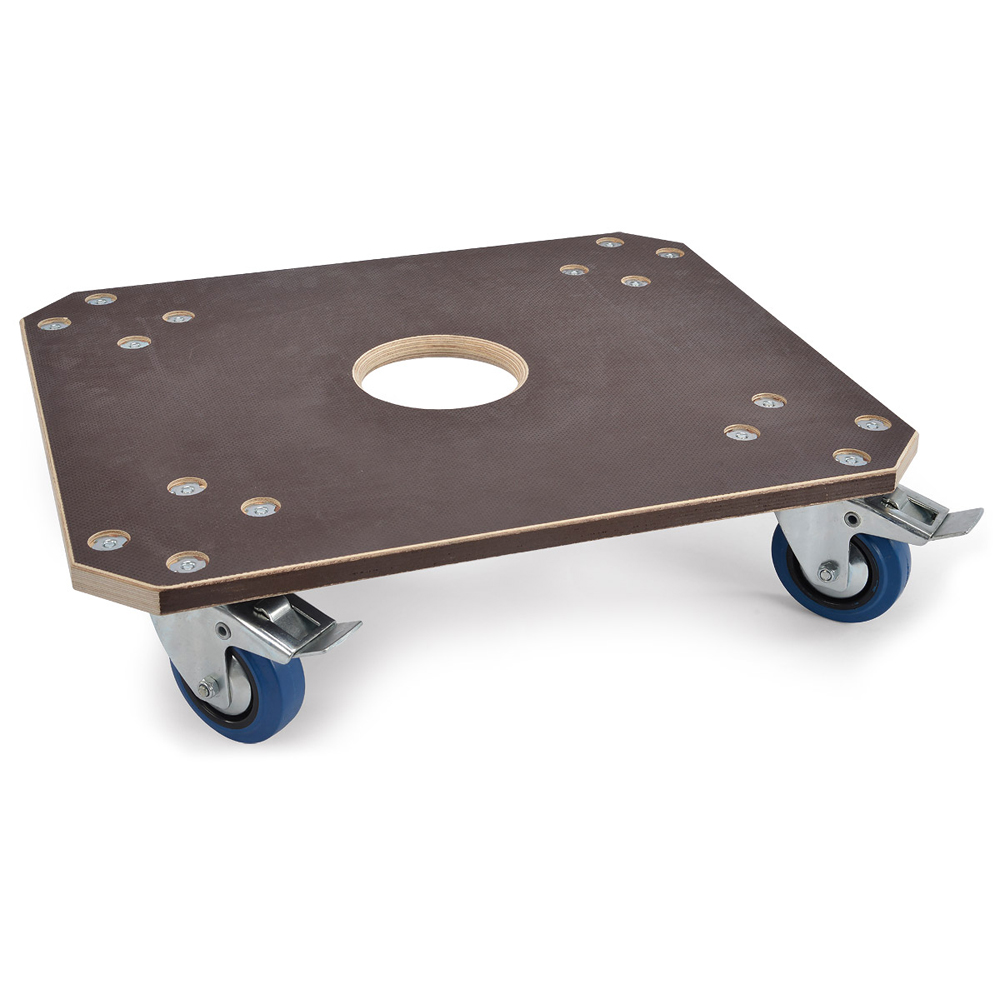Riggatec 400201275 keréklemez - professional dolly |60 x 50 cm | load capacity 450 kg - 2 + 2 fékes blue castor | height 15cm