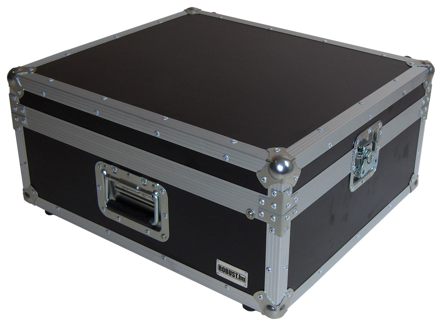 Robust.hu MX 004 - 19" 12u 200 mm, mixer flight case, tiltable rack sínnel