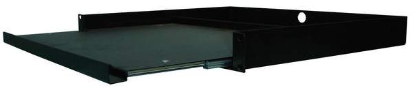 Robust.hu RF 1U KM - 19" 1u 350 mm, kihúzható rack shelf, black