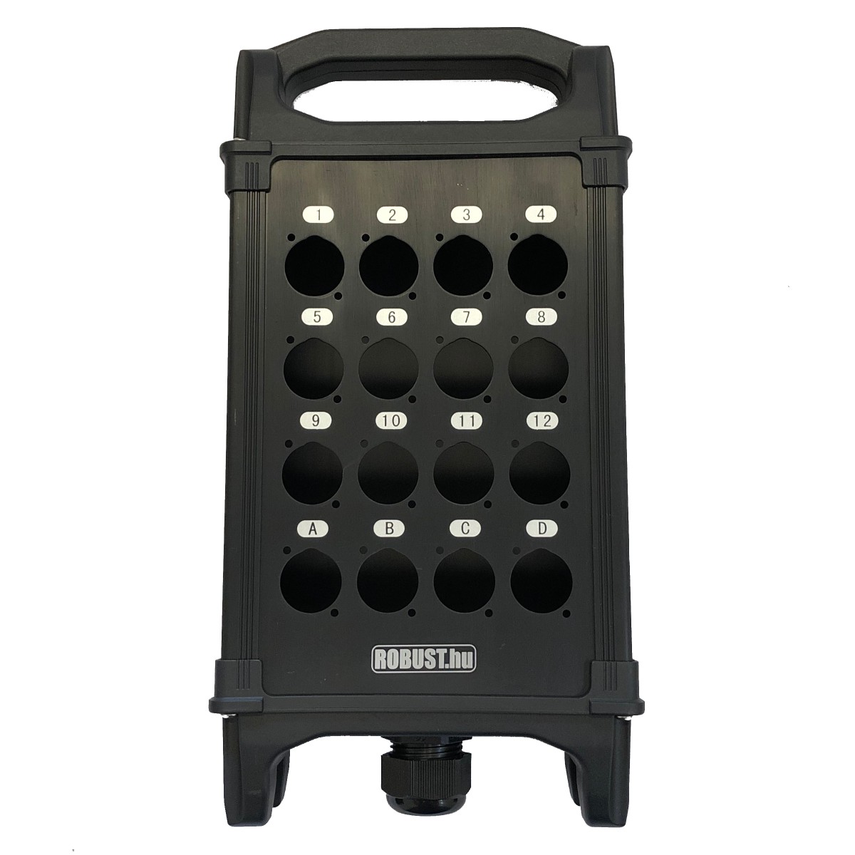Robust.hu SB 16 EB - stage box mechanika, 16 csatlakozóhellyel, aLu + ABS