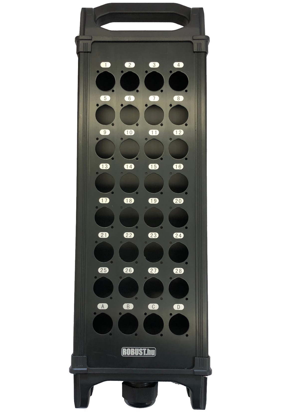 Robust.hu SB 32 EB - stage box mechanika, 32 csatlakozóhellyel, aLu + ABS