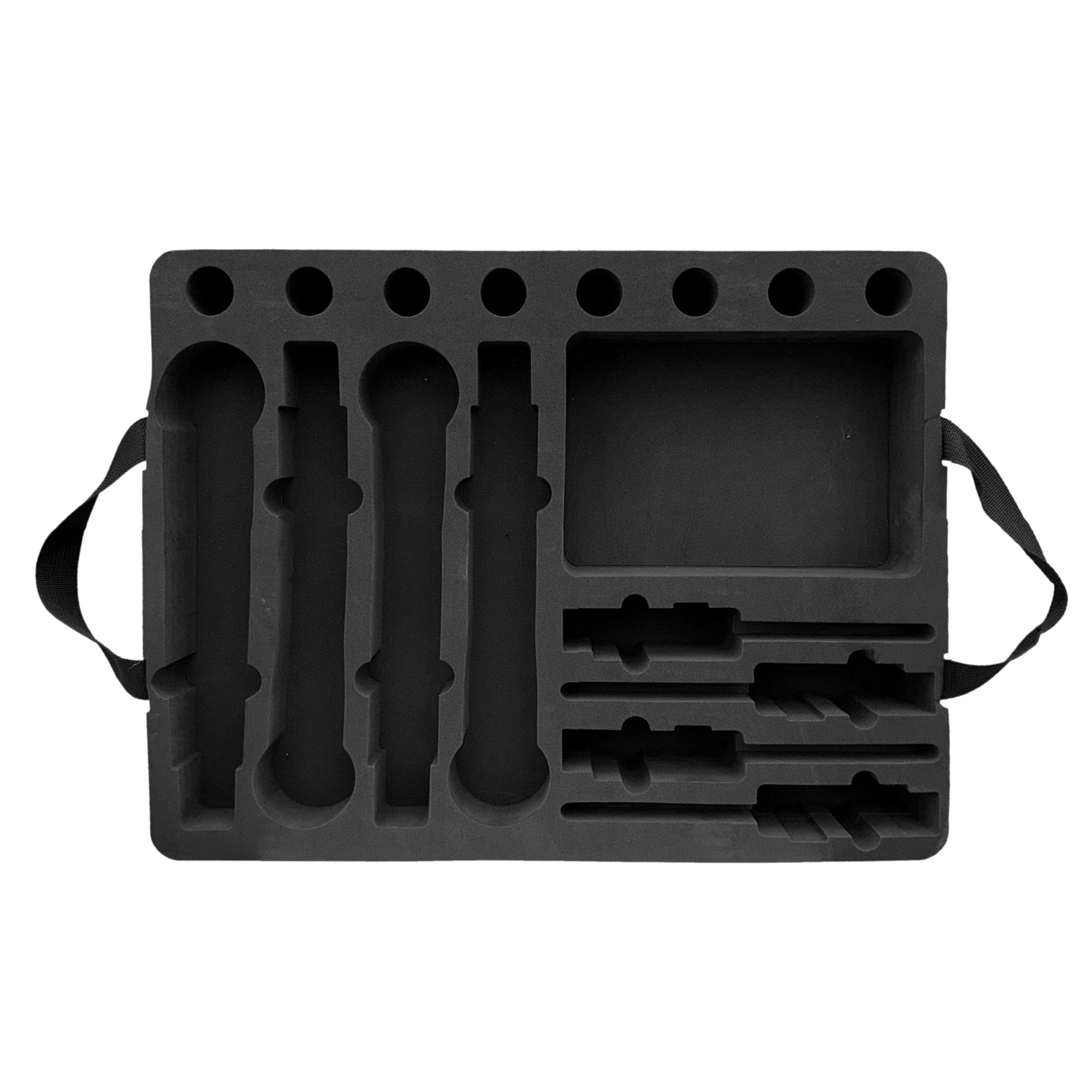 Robust.hu UC8 FO 3 - microphone holder / bracket windshield / foam insert – az UC8000 sorozathoz, 4 x (HH + BPH) mik. + 1 x tároló