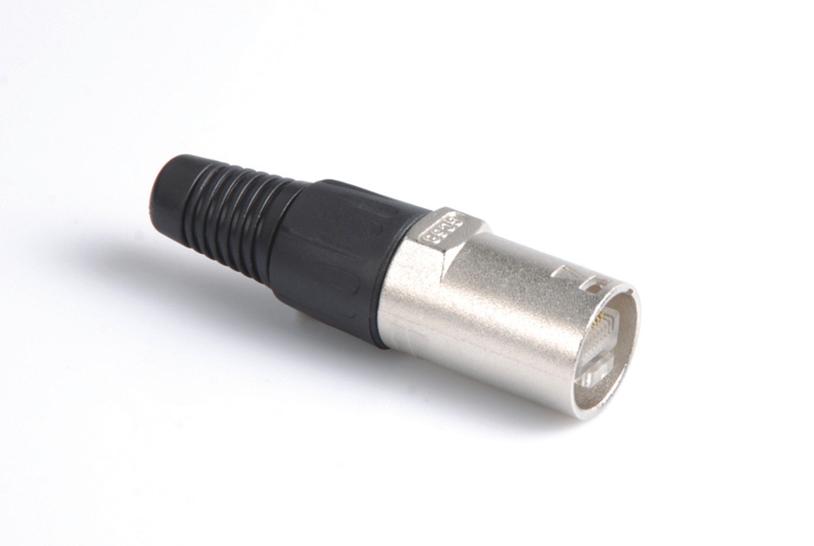 Worldmix EE 8MC RJ45 - RJ45 csatlakozó - crimp papa betét fém XLR védőházzal